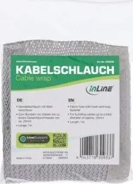 Organizues kabllosh InLine Cable Wrap, 1m, diametër 25mm, gri - 5