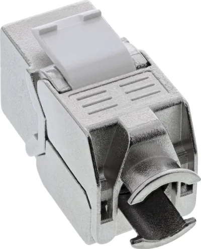 Modul rrjeti InLine RJ45 Keystone Jack Cat 8.1, Snap In, metalik - 1