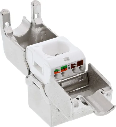 Modul rrjeti InLine RJ45 Keystone Jack, Cat.6a, 10 Gb/s, i argjendtë - 3
