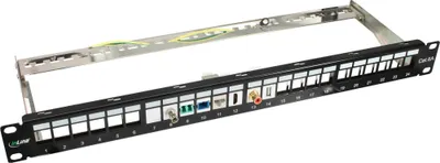 Modul rrjeti InLine RJ45 Keystone Jack, Cat.6a, 10 Gb/s, i argjendtë - 4