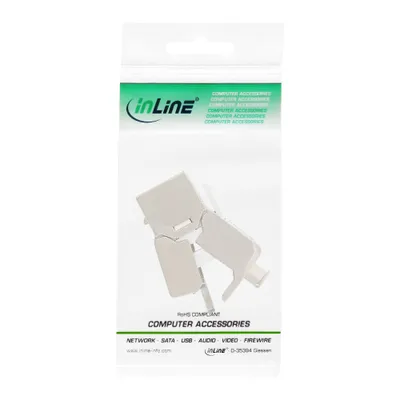Modul rrjeti InLine RJ45 Keystone Jack, Cat.6a, 10 Gb/s, i argjendtë - 5