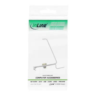 Mbajtëse keystone për shinë DIN InLine, 1 port, metal, argjend - 4