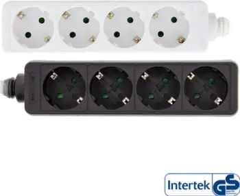 Prizë zgjatuese InLine Power Strip Type F, 4 porta, 3m, e bardhë