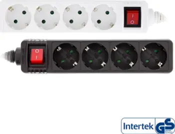 Shirit elektrik InLine Type F, 4 dalje, 5m, me çelës dhe mbrojtje për fëmijë, i zi