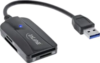 Lexues kartelash InLine 66772A, USB 3.2 Gen 1 USB A, SD microSD UHS II, i zi