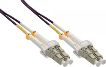 Kabllo optike InLine, 2 x LC, 15 m, vjollcë