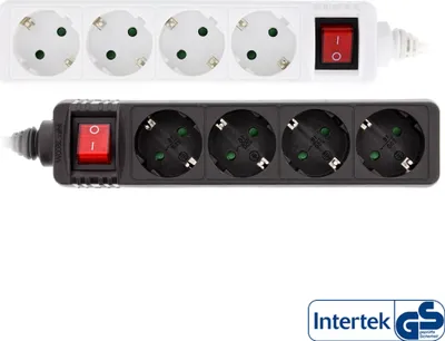 Prizë shumëshe InLine Power Strip Type F, 4 porta, kabllo 5m, e bardhë - 1