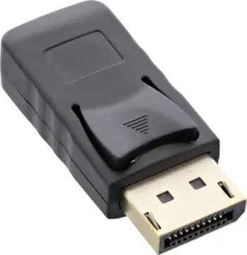 Adapter AV InLine 17196A, Mini DisplayPort në DisplayPort, 4K 60Hz, i zi