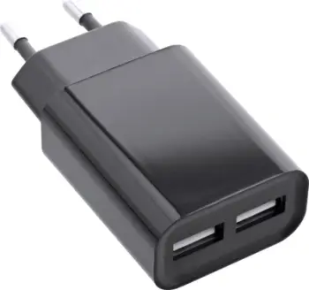 Adapter karikues USB InLine Power Adapter DUO, 2 porta, 5V 2.1A, i zi
