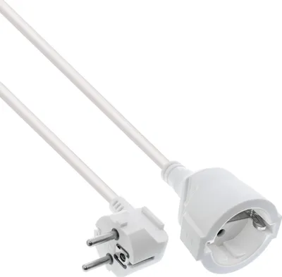 Zgjatës energjie InLine, 15m, prizë Type F, i bardhë - 1