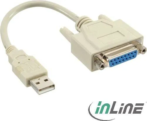 Adapter USB InLine 33101, kompakt, i bardhë - 1