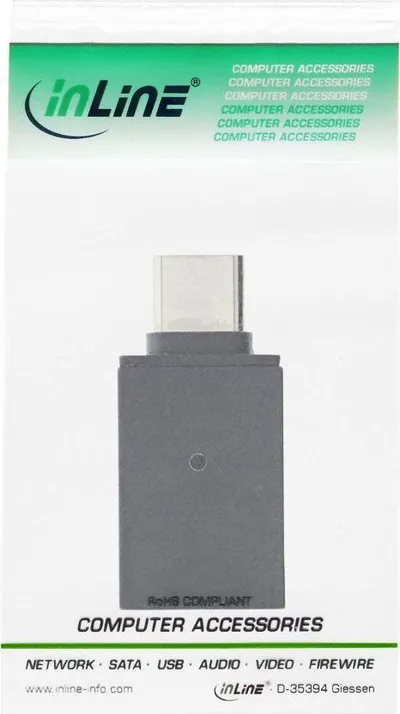 Përshtatës USB InLine USB 3.1, Type C Male në A Female (Gen.1) - 3