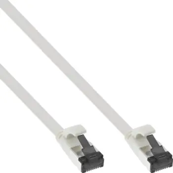 Kabllo rrjeti InLine Flat Cat.8.1, U/FTP, 0.25m, e bardhë