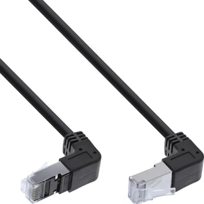 Kabllo rrjeti InLine Patch Cat.6, S/FTP, 2.36m, e zezë - 1