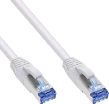 Kabllo rrjeti InLine Patch Cable Cat.6A, S/FTP, 1m, e bardhë, paketim 70 copë