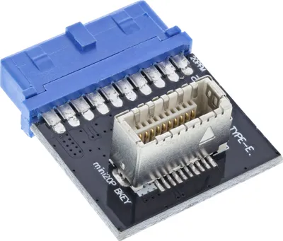 Adapter i brendshëm InLine 33446C, USB 3.0 në USB 3.1 Key B - 2