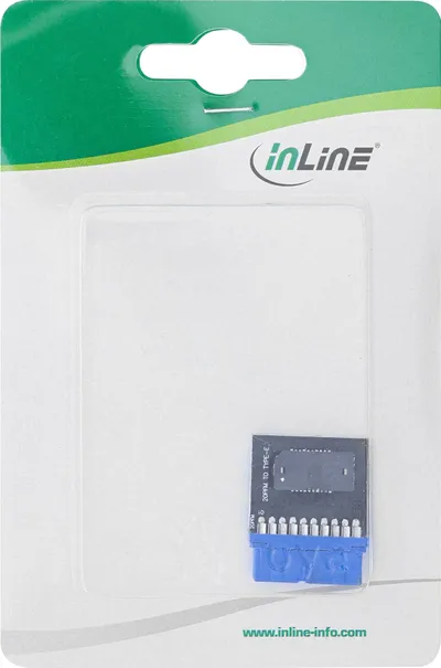 Adapter i brendshëm InLine 33446C, USB 3.0 në USB 3.1 Key B - 3