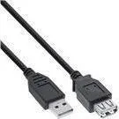Kabllo USB InLine 34602B, USB A në USB A, 2 m, e zezë - 1