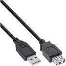 Kabllo USB InLine 34602B, USB A në USB A, 2 m, e zezë