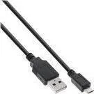 Kabllo USB InLine 31718Q, USB A në micro USB B, 1.8 m, e zezë - 1