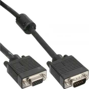 Kabllo InLine, D-Sub (VGA) - D-Sub (VGA), 1m, e zezë