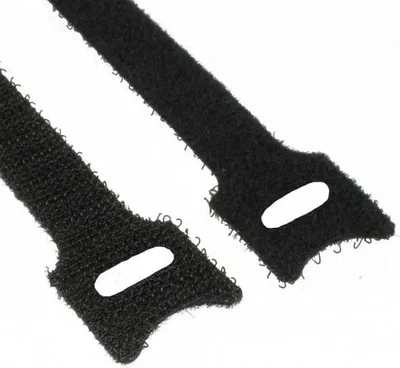 Organizues për kabllo InLine Velcro, 12x125 mm,10 copë, e zezë - 1