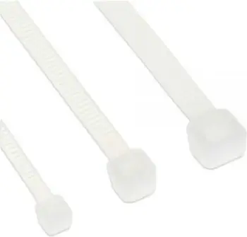 Kapëse kablloje InLine 250 mm x 3,6 mm (59964G), e bardhë, 100 copë