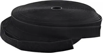 Organizuese për kabllo InLine Velcro, 25m, e zezë