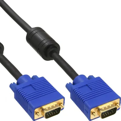 Kabllo lidhëse InLine D-Sub (VGA) - D-Sub (VGA), 1.5 m, (17715S), e zezë - 1