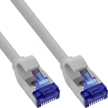 Kabllo rrjeti InLine Patch Slim Cat.6A, S/FTP, 3m, gri