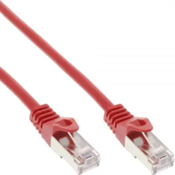 Kabllo rrjeti InLine (72522R), SF/UTP, kat.5e, 0.25m, e kuqe