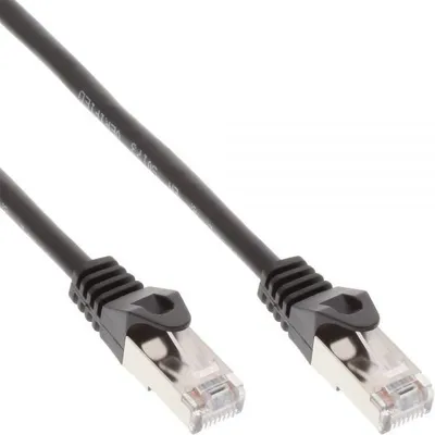 Kabllo rrjeti InLine (72550S), SF / UTP, kat.5e, 0.5m, e zezë - 1