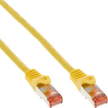 Kabllo patch InLine S / FTP, PiMF, Cat.6, 250MHz, PVC, CCA, e verdhë, 1m (76111Y)