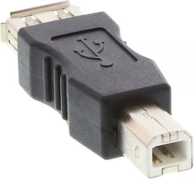 Përshtatës USB Inline USB A - USB B, i zi - 1