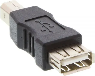 Përshtatës USB Inline USB A - USB B, i zi - 2