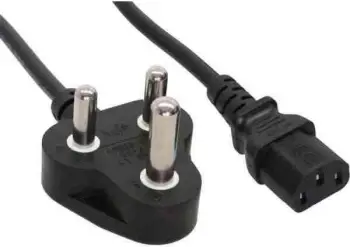 Kabllo energjie InLine Type D South Africa RPA 5A - IEC connector, 1.8m, e zezë