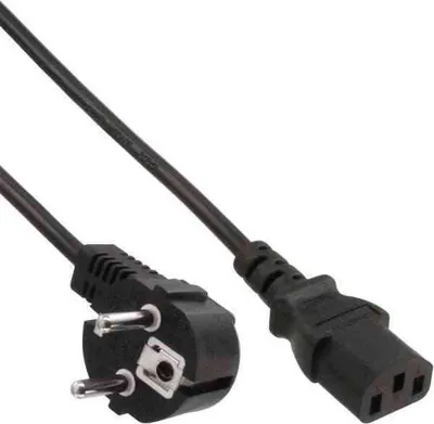 Kabllo energjie InLine, Schuko-C13, 2.5 m, e zezë - 1