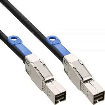 Kabllo InLine SFF 8644 - SFF 8644, 0.5m, e zezë