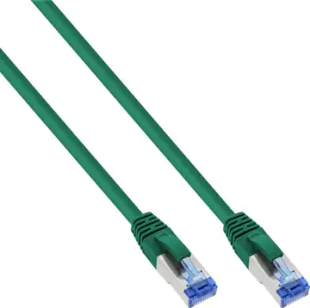 Kabllo rrjeti InLine Patch Cat.6A S FTP, 0.3m, pa halogjen, e gjelbër