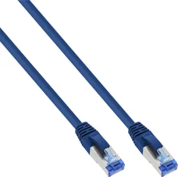 Kabllo rrjeti InLine Patch Cable Cat.6A, S/FTP, 0.25m, blu