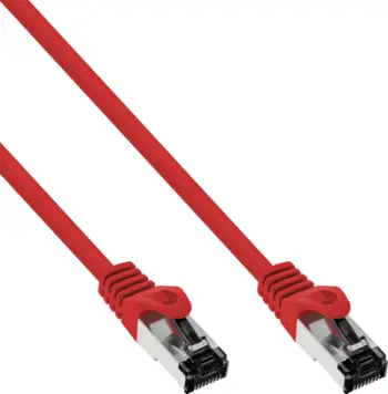 Kabllo rrjeti InLine Cat.8.1, S/FTP, 0.25m, e kuqe