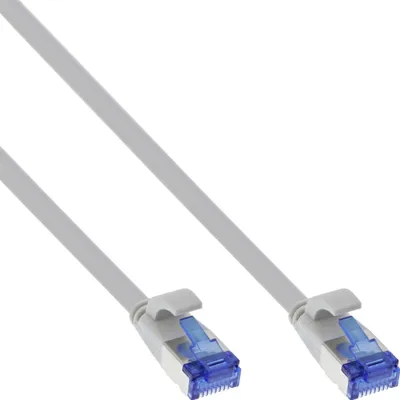 Kabllo rrjeti InLine Flat Cat.6A, 7.5m, U/FTP, gri - 1