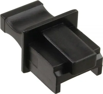 Mbulesë për prizë RJ45 InLine, e zezë, 1 copë (59942E) - 1