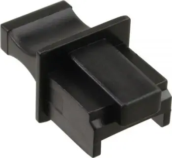 Mbulesë për prizë RJ45 InLine, e zezë, 1 copë (59942E)