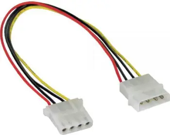 Zgjatuese InLine Extension 4 Pin Molex M- F, 0,5m (29650B)