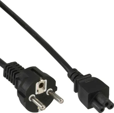 Kabllo energjie InLine për Notebook, 3 m, e zezë - 1