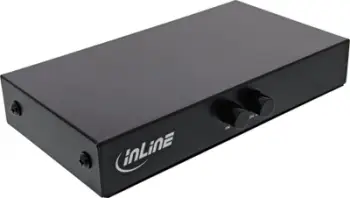 Ndërprerës VGA InLine manual, 2 porta, 15 pin Sub D HD, i zi