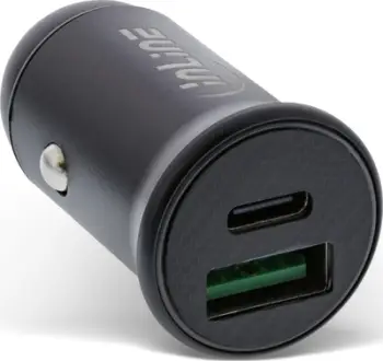 Karikues makinë InLine USB, USB A dhe USB Type C, i zi