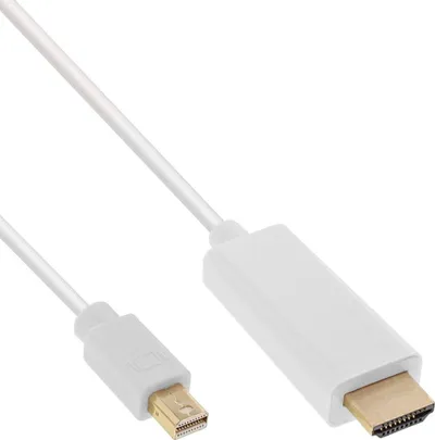 Kabllo InLine DisplayPort Mini HDMI 1.5m (17176I), e bardhë - 1