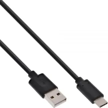 Kabllo USB InLine 35734, USB A në USB C, 1.5 m, e zezë